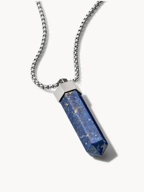 Bulova Men’s Precisionist Necklace Gemstone Creativity Clarity Pendant